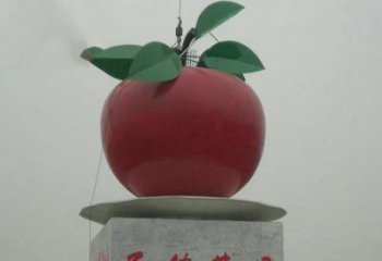 青岛苹果城市玻璃钢雕塑