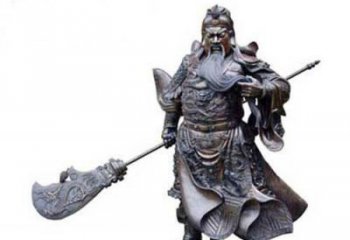 青岛关羽青铜雕塑，传承历史的精神