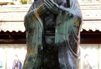 青岛青铜孔子行教像，把智慧和精神传承