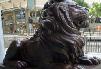 青岛汇丰铜狮子雕塑，引领潮流，传承中国古典文化