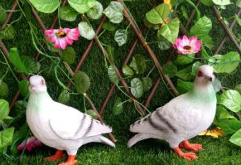 青岛传递和平的鸽子雕塑