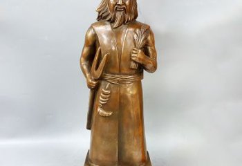青岛尊贵的神农大帝铜雕塑