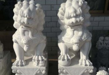 青岛狮子门口石雕，工艺精湛品质卓越