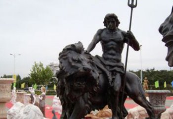 青岛狮子座铜雕：狮子雕塑把你的星座进行升华