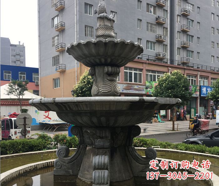 青岛小区景观仿古喷泉石雕