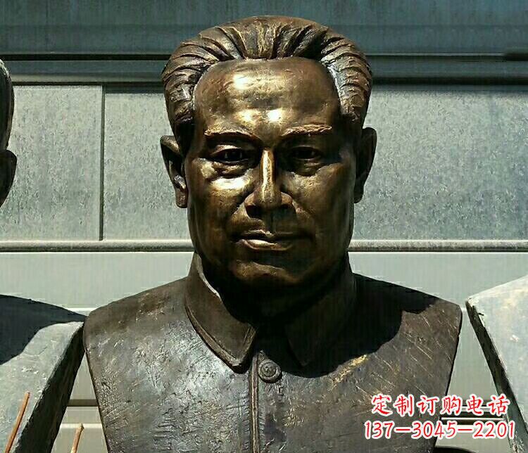 青岛校园周恩来胸像铜雕