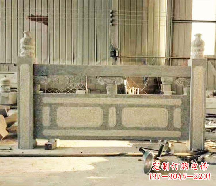 青岛园林仿古石栏板景观石雕