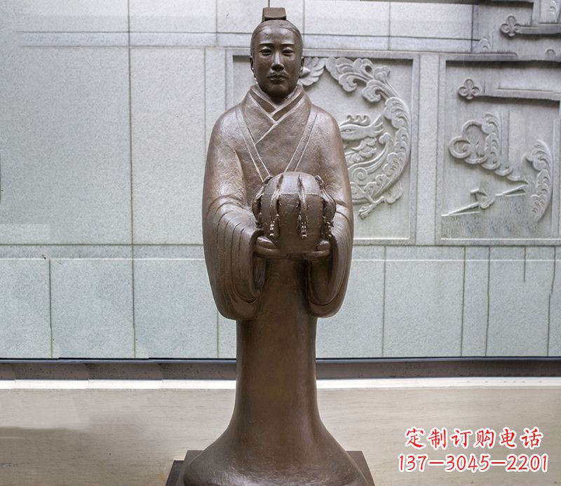 青岛张衡科学家 人物铜雕