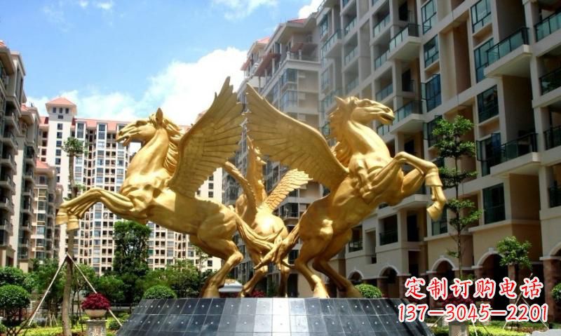 青岛铸铜飞马雕塑