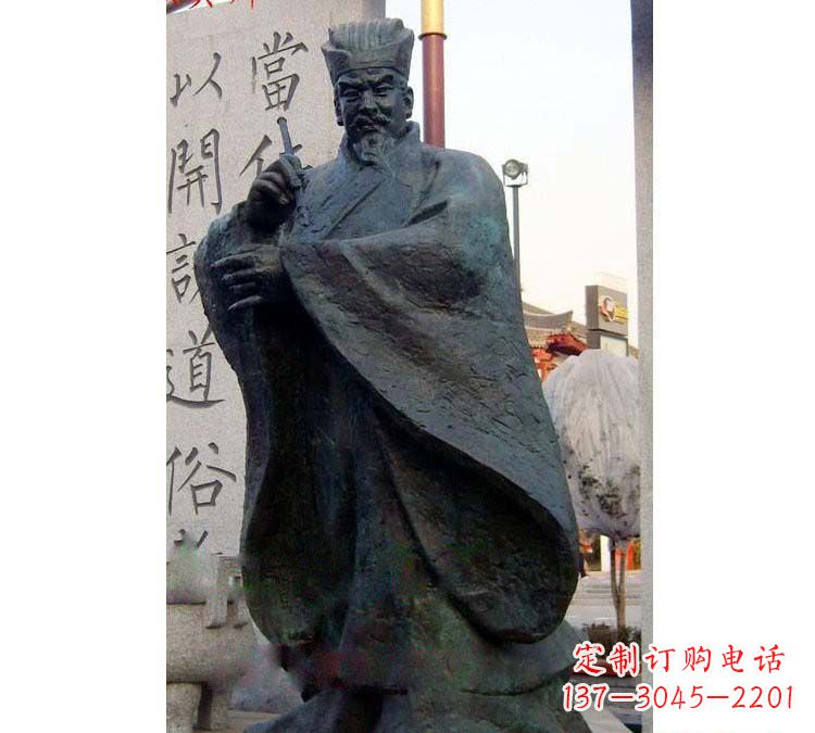 青岛铸铜古代名人颜真卿