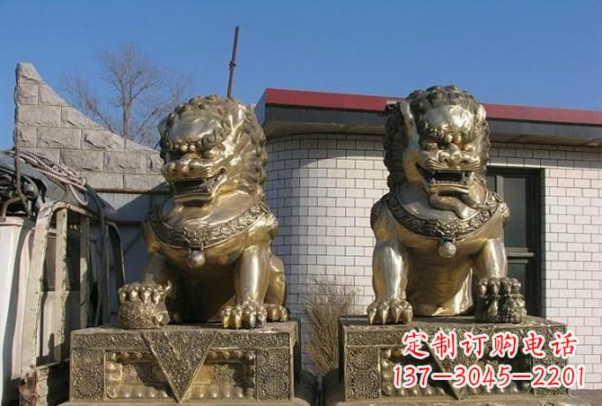 青岛铸铜狮子雕塑