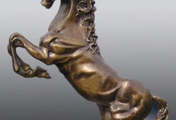 青岛铸铜工艺-马雕塑