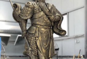 青岛铸铜关公雕塑