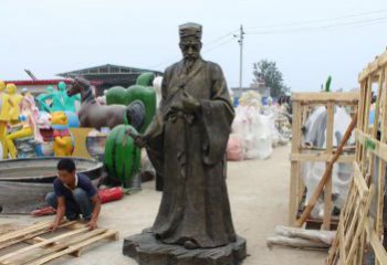 青岛铸铜李时珍雕塑