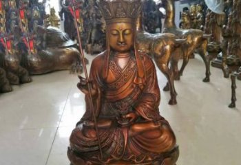 青岛坐式地藏菩萨铜雕